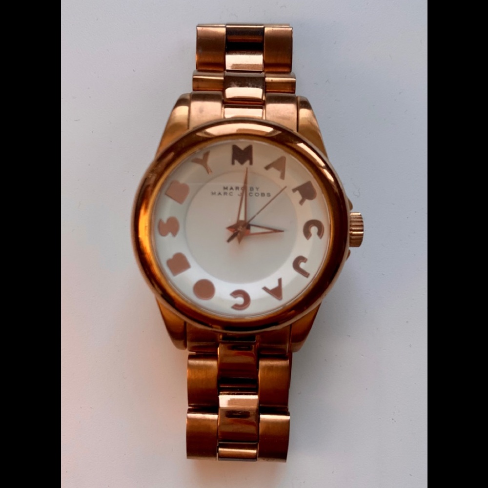 Marc By Marc Jacobs Dreamy Logo Rose Gold Watch